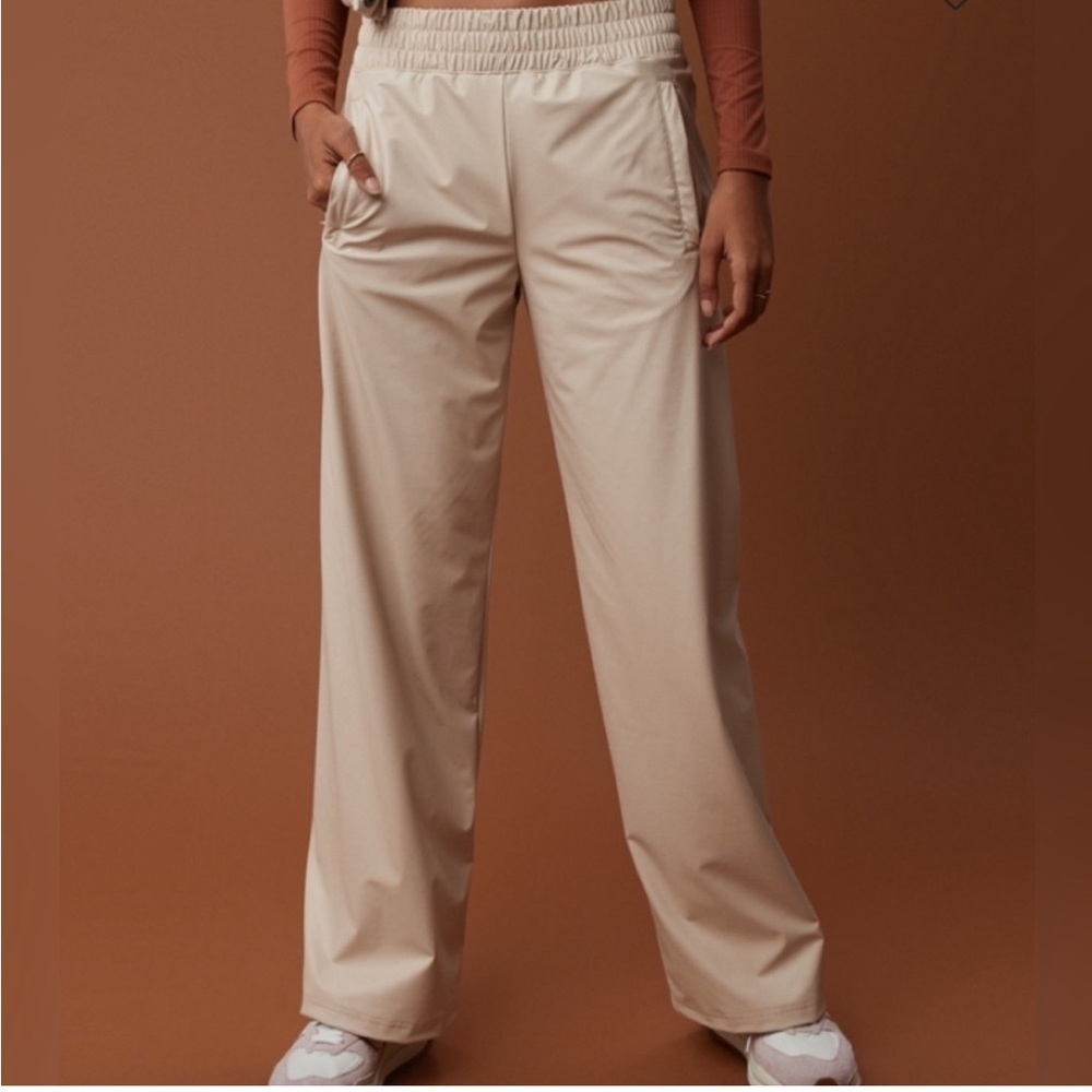 Offline by Aerie Real Luxe Faux Leather Pants Wide Leg